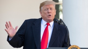 El presidente de EE.UU., Donald Trump, en la Casa Blanca el 25 de enero de 2019.