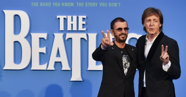 Los ex beatles Paul McCartney y Ringo Starr, en septiembre del año pasado en Londres. 