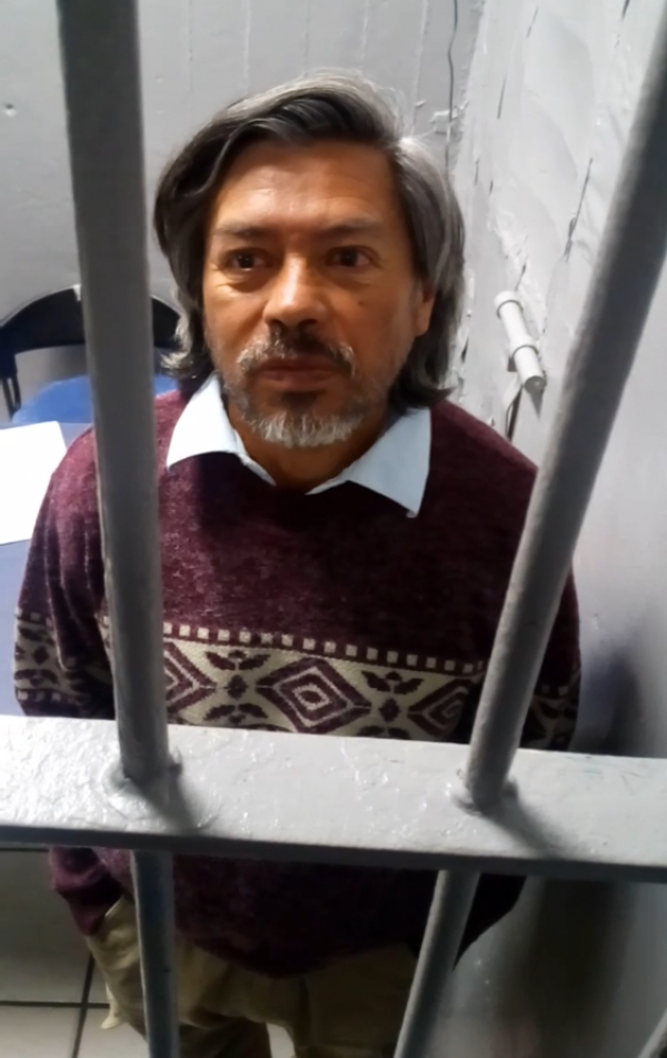 Eugenio Marín en la cárcel de la Agencia Mixta de la Fiscalía General del Estado de Jalisco