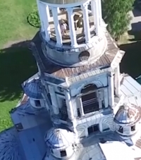 VIDEO: Filmó con un dron la cúpula de una iglesia, pero al ver el video se llevó una "sexual" sorpresa