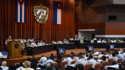 Raúl Castro en la sesión de la Asamblea Nacional de Cuba el 1 de junio de 2017.