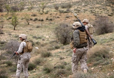 Ejército libanés en Arsal barrens