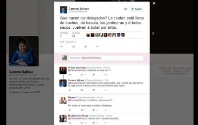 Regañan por ortografía a Carmen Salinas