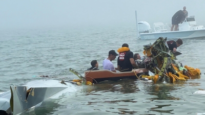 Accidente aéreo de la Marina de México en las costas de Texas