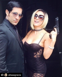 Aracely Arámbula, la ex de Luis Miguel, objeto de críticas por posar con un arma de fuego