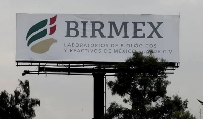 Anuncio de Birmex en la Ciudad de México.