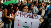 Una joven protesta contra la compañía Monsanto, en Ciudad de México, el 21 de mayo de 2016