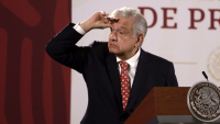 López Obrador en su rueda de prensa matutina diaria, 6 de junio de 2022