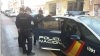 Imagen del momento de la detención del acusado por delito de «stalking» en Elda, España