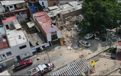 La finca en la que se registró la explosión ayer por la mañana, presuntamente por acumulación de gas LP, se ubica en la calle Dionisio Rodríguez, entre Antonio Enríquez y Plutarco Elías Calles, en San Andrés.