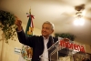 El líder nacional de Morena, Andrés Manuel López Obrador, durante una conferencia de prensa en la colonia Roma, CDMX, el 6 de junio de 2017.