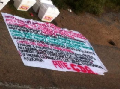 El narcomensaje y las hieleras encontradas.