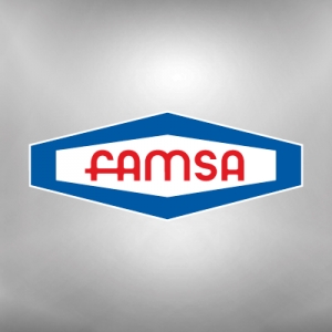 Logo de la empresa Famsa. l