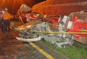 Seis jóvenes mueren aplastados por un tráiler en Nuevo León