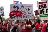 Protestas dentro y fuera del Capitolio marcan visita de Netanyahu a EU