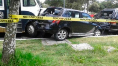 El accidente en el circuito escolar de Ciudad Universitaria.