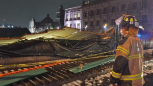 La techumbre de la Casa de las Águilas se desplomó por las fuertes lluvias