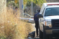 El bulto fue localizado entre la maleza de un terreno baldío.
