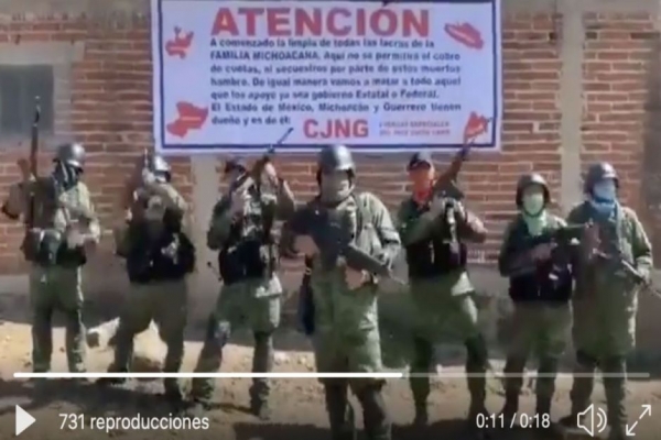 CJNG amenaza con sacar a la Familia Michoacana del Estado de México