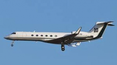El GulfstreamV, jet privado de largo alcance de Leo Messi
