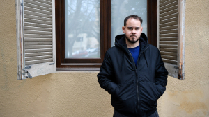 El rapero Pablo Hasel en Lleida, 12 de febrero de 2021