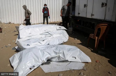 120 cuerpos palestinos sin identificar, que en vida fueron torturados y ejecutados por la barbarie de Israel