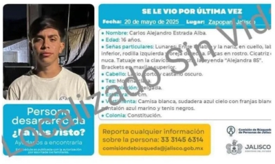 La Comisión de Búsqueda de Jalisco confirma el hallazgo de Carlos Alejandro