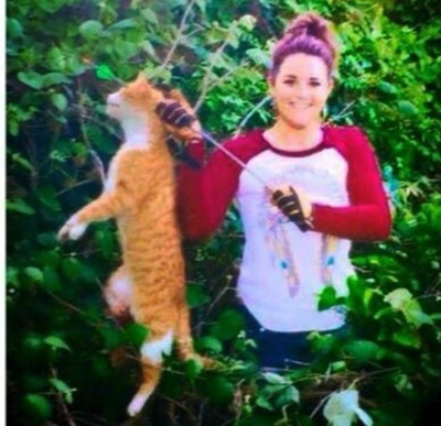 La imagen que la veterinaria Kristen-Lindsey difundió en sus redes sociales.