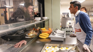 El primer ministro británico Rishi Sunak en Londres, Reino Unido, el 23 de diciembre de 2022.