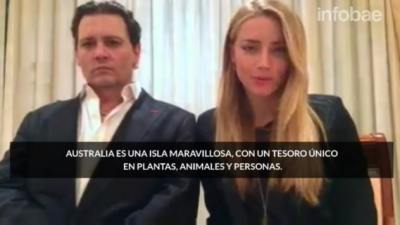Johnny Depp y Amber Heard grabaron un video en el que se disculparon por haber ingresado ilegalmente dos perros terrier a Australia