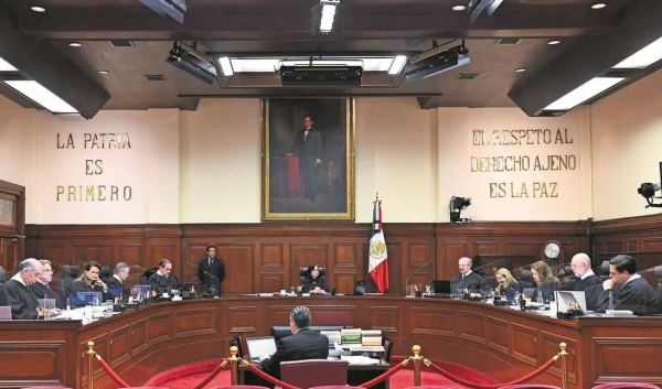 Sesión de la Suprema Corte de Justicia de la Nación