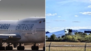 EE.UU. despedaza el avión de carga que arrebató a la estatal venezolana Emtrasur