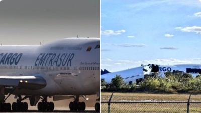 EE.UU. despedaza el avión de carga que arrebató a la estatal venezolana Emtrasur