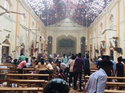 Terribles imágenes de las iglesias de Sri Lanka sacudidas por explosiones durante la misa de Pascua
