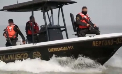 El Escuadrón Anfibio de la Secretaría de Seguridad de Jalisco.