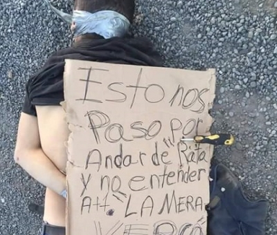 Ejecutan a cuatro hombres cerca del aeropuerto de Guadalajara; estaban maniatados y con un letrero donde se afirma que los mataron por ladrones