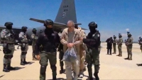 Imagen del traslado de 26 reos mexicanos relacionados con el narcotráfico a EE.UU. 12 de agosto de 2025.