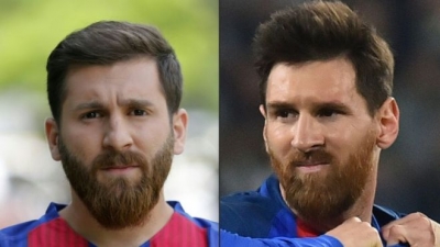 A la izquierda, Reza Parastesh. A la derecha, Lionel Messi. ¿O acaso es al revés?