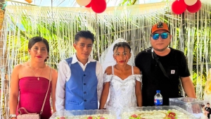 Boda entre menores de edad, en Oaxaca, México, junio de 2025