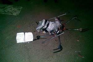 Cae Drone modelo "Spreading Wings S900" con droga en estacionamiento de Tijuana