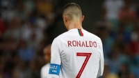 Cristiano Ronaldo durante el partido Uruguay-Portugal en Sochi (Rusia), el 30 de junio de 2018.