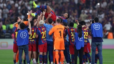 El F.C. Barcelona se corona campeón de la Supercopa de España