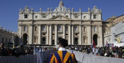 Misa en la plaza de San Pedro del Vaticano en 2013.