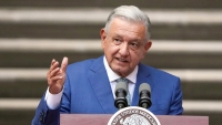 El presidente mexicano, Andrés Manuel López Obrador, en el Palacio Nacional, el 10 de enero del 2023