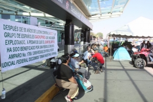 Ejidatarios de El Zapote reforzarán plantón en Aeropuerto (de Guadalajara)