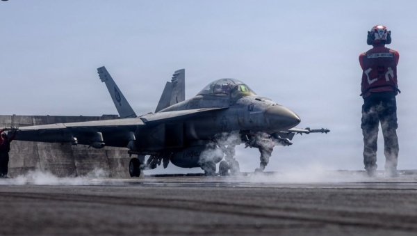 Uno de los portaaviones de EE.UU. en el mar Arábigo, el 29 de mayo de 2026