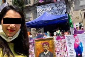 Señalan a empleada de empresa facturera GINGroup de financiar toma de CNDH; la separan del cargo