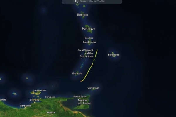 El petrolero iraní SKIPPER, incautado por Estados Unidos, se dirige al norte.