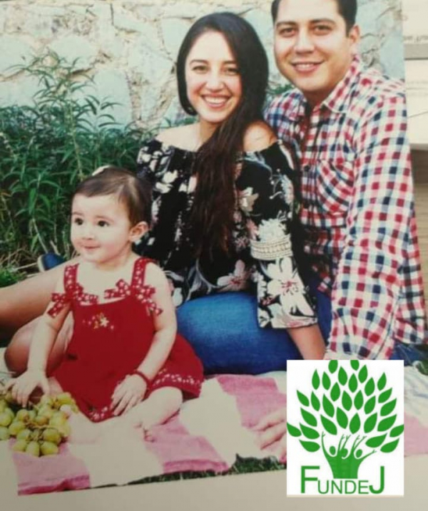 Se trata de tres adultos: Jimena Romo Jiménez (c), de 25 años; su pareja, Julio Alberto Villaseñor Cabrera (d), de 35 años; su hija Julia Isabella, de un año y medio; así como la hermana del hombre, Virginia, y el hijo de ésta, Iker, de nueve años. 