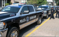 El robo ocurrió en un banco ubicado en la avenida Circunvalación esquina con la calle Felix Palavicini. 